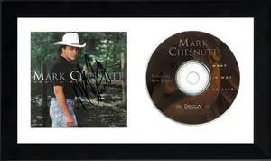 Mark Chesnutt signed 1994 What A Way To Live Album Cover Booklet w/ CD 6.5x12 Custom Framing- JSA #GG08248