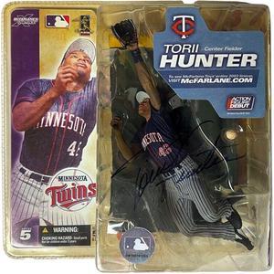 2003 Fleer Showcase Torii Hunter Twins Game Used Jersey Baseball