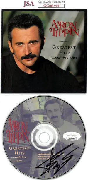 Aaron Tippin signed 1997 Greatest Hits... and then some Album CD w/Cover Booklet & Case- JSA #GG08294