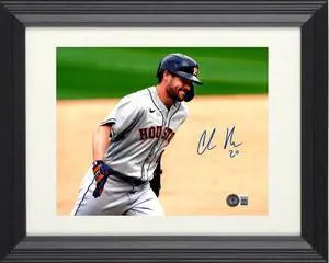 Chas McCormick signed Houston Astros 8x10 Photo Custom Framing #20- Beckett Witnessed Hologram