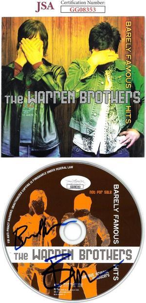 The Warren Brothers dual signed 2005 Barely Famous Hits Album CD w/Cover Booklet & Case- JSA #GG08353- Brett Warren/Brad Warren