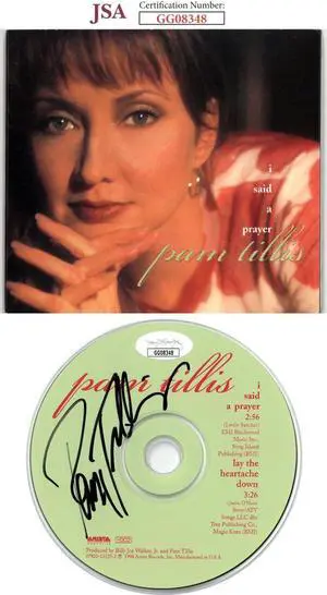 Pam Tillis signed 1998 I Said A Prayer Hard Cover Booklet w/ CD- JSA #GG08348