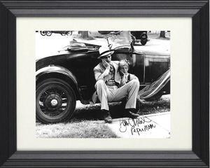 Ryan O'Neal signed 1973 Paper Moon Vintage Sepia 8x10 Photo Custom Framing w/ Paper Moon insc- JSA Hologram #DD39244