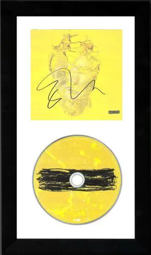 Ed Sheeran signed 2023 Subtract Art Card/Book/CD 6.5x12 Custom Framing- COA (Eyes Closed/Boat)
