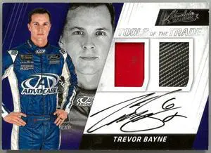 Trevor Bayne signed 2017 Panini Absolute Tools of the Trade NASCAR Dual Relic/On Card Auto- #TTDS-TB