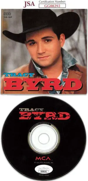 Tracy Byrd signed 1993 Self Titled Album CD w/Cover Booklet & Case- JSA #GG08292
