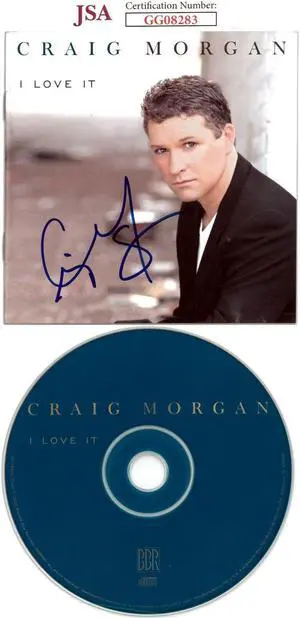 Craig Morgan signed 2002 I Love It Album Cover Booklet w/ CD & Case- JSA #GG08283