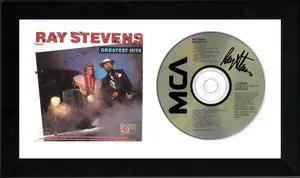 Ray Stevens signed 1987 Greatest Hits Album CD w/Cover Booklet 6.5x12 Custom Framing- JSA #GG08334