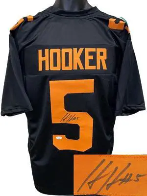 Hendon Hooker signed Tennessee Black Custom Stitched College Football Jersey #5 XL- JSA Signature Debut