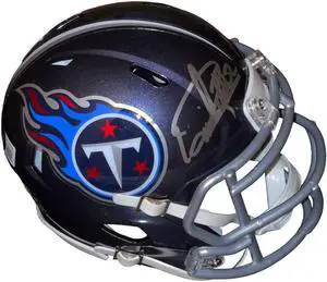 Derrick Henry signed Tennessee Titans Navy Speed Mini Helmet #22- Beckett Witnessed