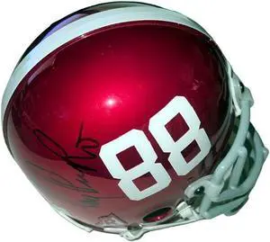Ray Perkins signed Alabama Crimson Tide Riddell Chrome #88 Mini Helmet LTD- COA