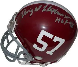 Dwight Stephenson signed Alabama Crimson Tide Riddell #57 Mini Helmet HOF 98- COA