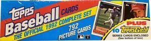 1992 Topps Baseball Card Complete Factory Sealed Set  - 792 Cards / 10 Topps Gold- NEW