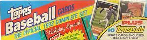 1992 Topps Baseball Card Complete Factory Sealed Holiday Set- 792 Cards/10 Topps Gold/9 1993 Bonus Cards- NEW
