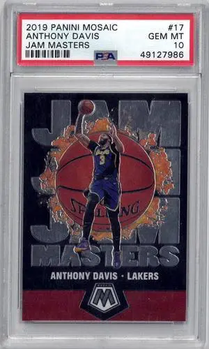Anthony Davis 2019-20 Panini Mosaic Jam Masters Basketball Card #17- PSA Graded 10 Gem Mint (Los Angeles Lakers)