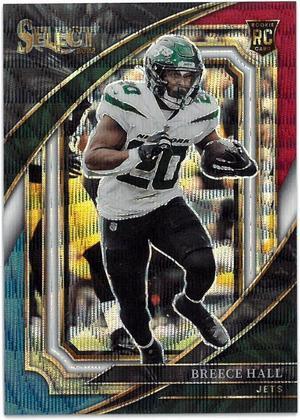 Breece Hall 2022 Panini Select Suite Level Tri-Color Rookie Card (RC) #321- /149 (New York Jets/Iowa State)
