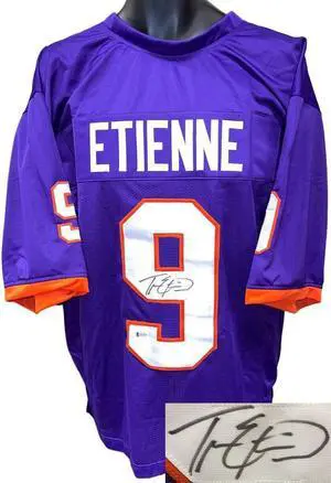 Travis Etienne signed Clemson Purple Custom Stitched College Football Jersey XL- Beckett #X84478
