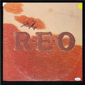 Kevin Cronin signed REO Speedwagon 1976 R.E.O. Album/Record/LP Custom Framing- JSA #AC92442