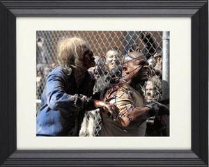 IronE Singleton signed The Walking Dead Theodore "T-Dog" Douglas 8x10 Photo Custom Framing dual T-Dog & Truth & Love- COA