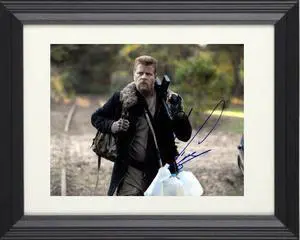 Michael Cudlitz signed The Walking Dead Abraham Ford 8x10 Photo Custom Framing- COA