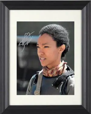 Sonequa Martin-Green signed The Walking Dead Sasha Williams 8x10 Photo Custom Framing- COA