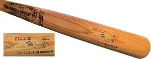 Willie Stargell signed Hillerich & Bradsby/Louisville Slugger Genuine 180 Model Blonde Bat imperfect- Beckett Review