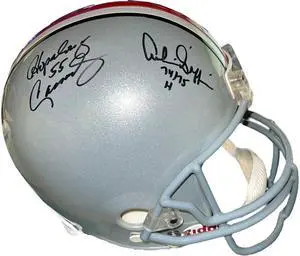 Hopalong Cassady & Archie Griffin dual signed Ohio State Buckeyes Riddell FS Rep Helmet w/ Heisman insc- Tri-Star Hologram