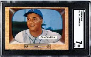 Roy Campanella 1955 Bowman Baseball Card #22- SGC Graded 7 NM (Centered/Undergraded/Brooklyn Dodgers)