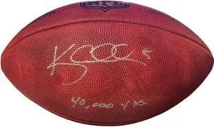 Kerry Collins signed Official NFL New Duke Football #5 40,000 YDS- COA (Titans/Giants/Panthers/Penn State)