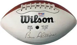 Bum Phillips signed Wilson NFL WP Football Light Sig  PSA # 2N73541 (Houston Oilers/ New Orleans Saints Coach)