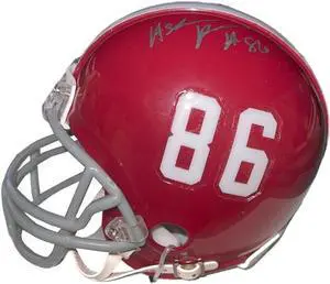 A'Shawn Robinson signed Alabama Crimson Tide Riddell NCAA #86 Mini Helmet- COA (2015 Natl Champs)