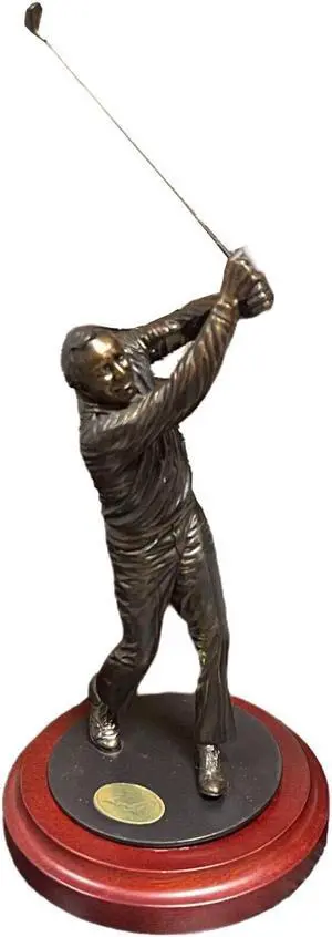 Arnold Palmer Palmer Collection Bronze Luster Sculpture/Figure/Statue 11.75 Danbury Mint COA #AB4012 NEW/Pristine