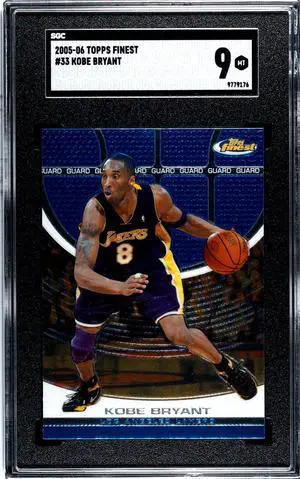 Kobe Bryant 2005-06 Topps Finest Card #33- SGC Graded 9 MT (Los Angeles Lakers)