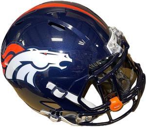 Denver Broncos Riddell Speed FS Rep Helmet w/ Custom Eye Shield Visor- No Box