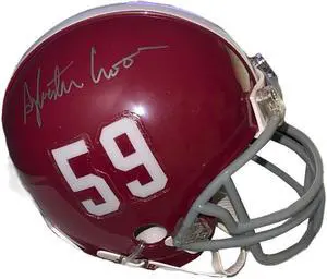 Sylvester Croom signed Alabama Crimson Tide Riddell Speed #59 Mini Helmet COA (Coach/Chaplain/Miss State)