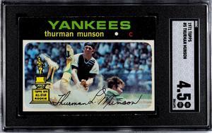 Thurman Munson 1971 Topps Baseball Card #5- SGC Graded 4.5 VG-EX+ ('70 All-Star Rookie/New York Yankees)