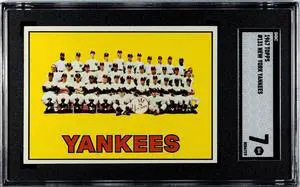 1967 Topps New York Yankees Baseball Card #131- SGC Graded 7 NM (Mickey Mantle)