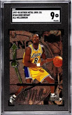 Kobe Bryant 1997-98 Skybox Metal Universe Championship All-Millennium Card #7AM- SGC Graded 9 Mint (Lakers/HOF)