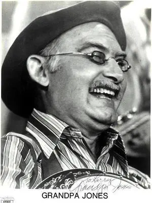 Grandpa Jones Signed Promo B&W Photo 8x10- To Larry- JSA #AC92615 (Country Music/Hee Haw)