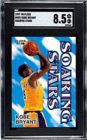 Kobe Bryant 1997-98 Fleer Soaring Stars Card #4SS- SGC Graded 8.5 NM-MT+ (Los Angeles Lakers/HOF)