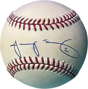 Jacoby Ellsbury signed Official Rawlings Major League Baseball #2 imperfect- COA (Red Sox/Yankees/2X WS Champ/AS/GG)