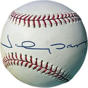 Johnny Damon signed Official Rawlings Major League Baseball #18 tone spots- COA (Yankees/Red Sox/2X WSC/2X AS)