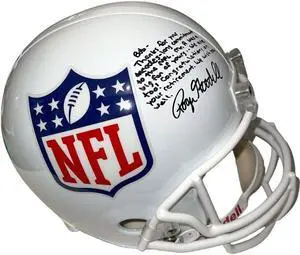 Roger Goodell signed Riddell Full Size NFL Logo Rep Helmet To: Bob/7 line Insc- Beckett Review