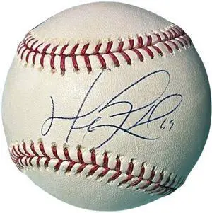 Manny Ramirez signed Official Rawlings Major League Baseball imperfect- Beckett Review (Red Sox/Indians/Dodgers)