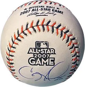 Cole Hamels signed Official Rawlings 2007 All Star Game Logo Baseball #35- Beckett Review (Philadelphia Phillies)