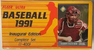1991 Fleer Ultra MLB Baseball Complete Factory Sealed Set Inaugural Edition 1-400