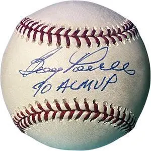 Boog Powell signed Official Rawlings Major League Baseball 70 AL MVP- COA (Baltimore Orioles)