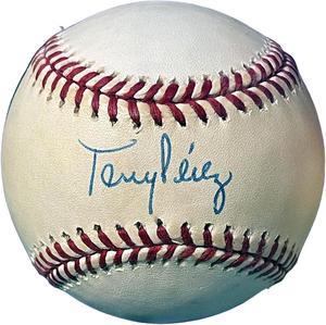Tony Perez signed Official Rawlings RONL National League Baseball minor tone- COA (Cincinnati Reds/HOF)