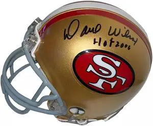 Dave Wilcox signed San Francisco 49ers Riddell Mini Helmet HOF 2000- COA