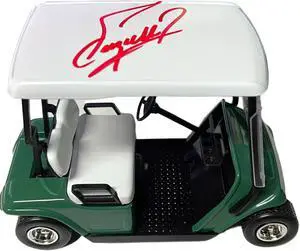 Fuzzy Zoeller signed SpecCast 1/16 Scale Golf Cart Die Cast Coin Bank NIB COA (RARE)